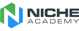 Niche Academy Logo with a green and blue hexagon with a white N in the middle.