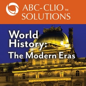 World History: The Modern Eras text over The Louvre.