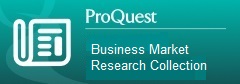ProQuest Business Market Research Collection with a symbol of a newspaper