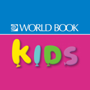 World Book Kids with colorful balloon letters