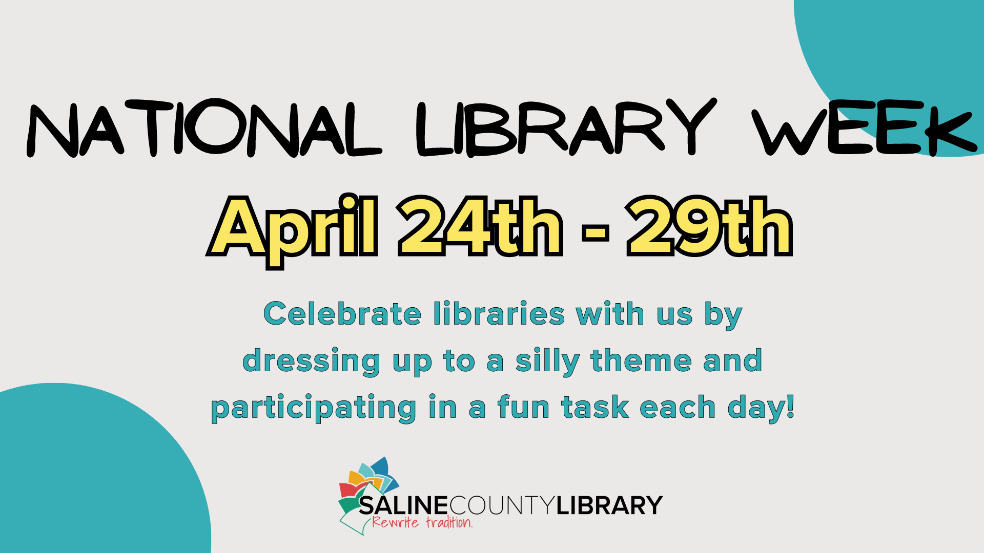 National Library Week 2023 Saline County Library