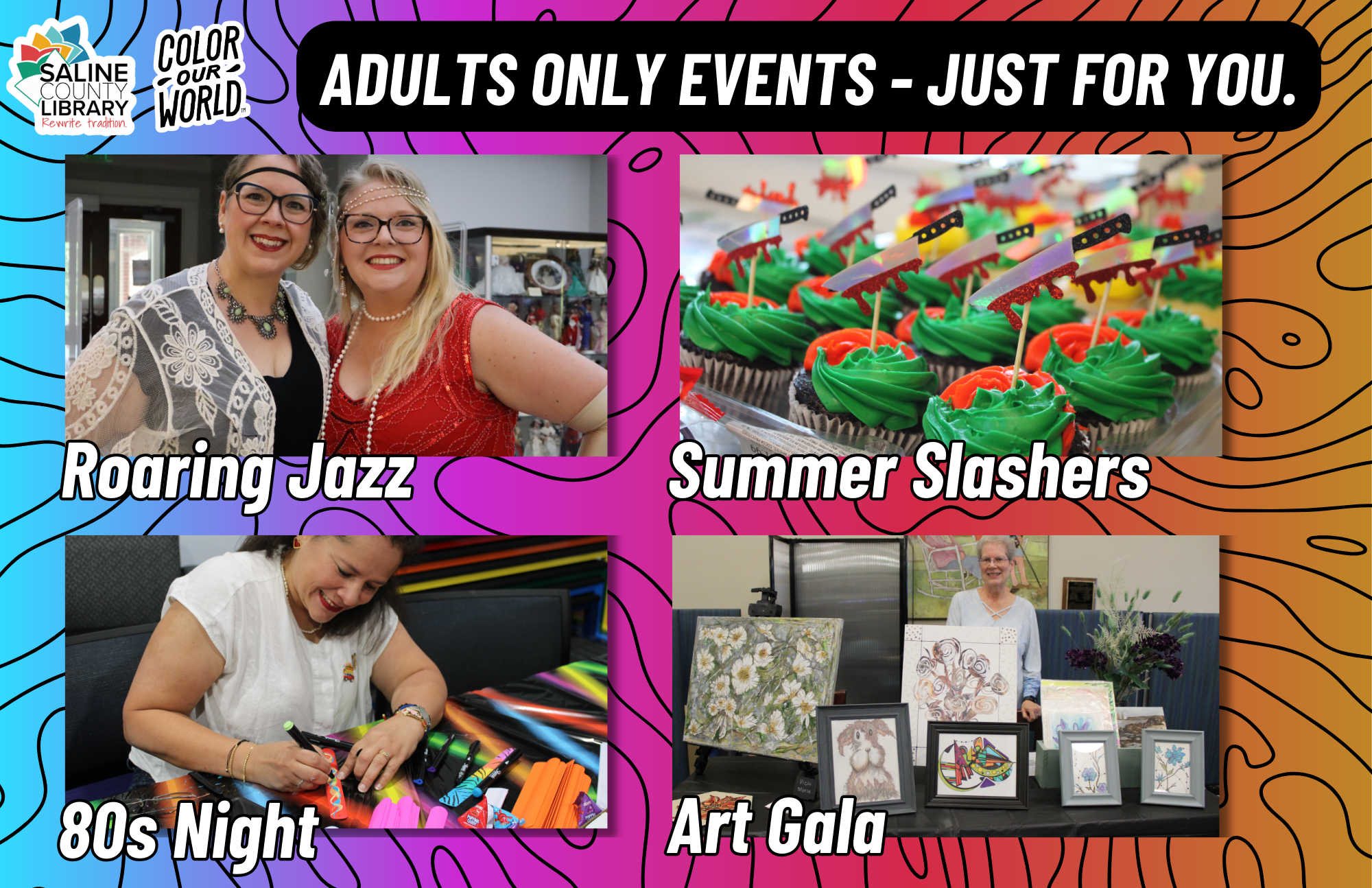 Adults only Events - just for you. 